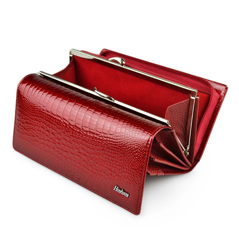 Womens Wallets Female Alligator Long Hasp
