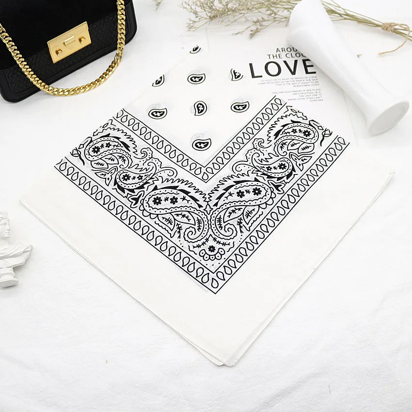 Bandana Head Scarf Unisex Hip Hop cotton  Hair Band Neck Scarf