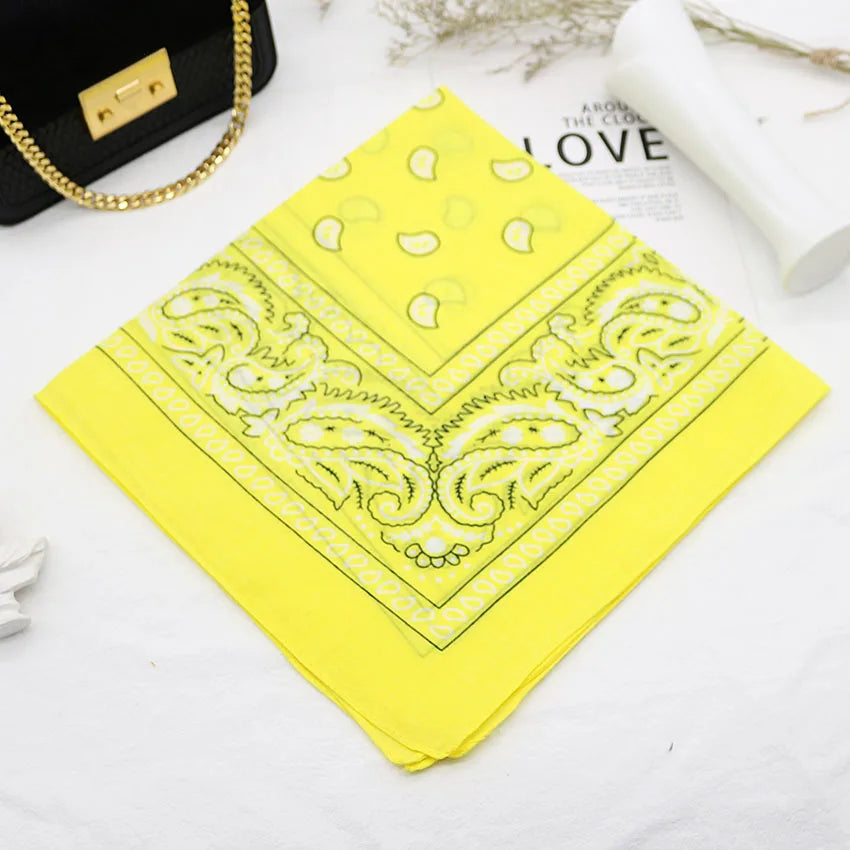 Bandana Head Scarf Unisex Hip Hop cotton  Hair Band Neck Scarf