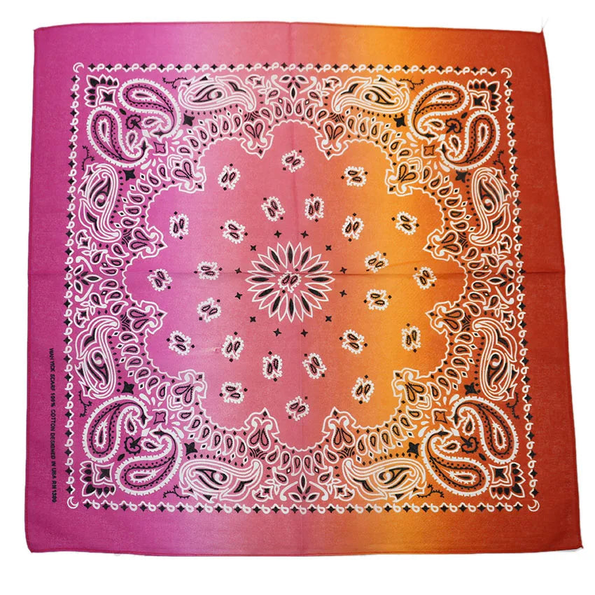 Bandana Head Scarf Unisex Hip Hop cotton  Hair Band Neck Scarf