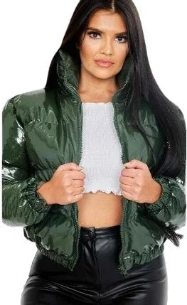 New Crop Bubble Puffer Winter Jacket