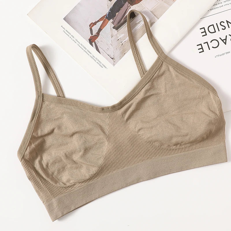 Women Tank Crop Top Seamless Underwear