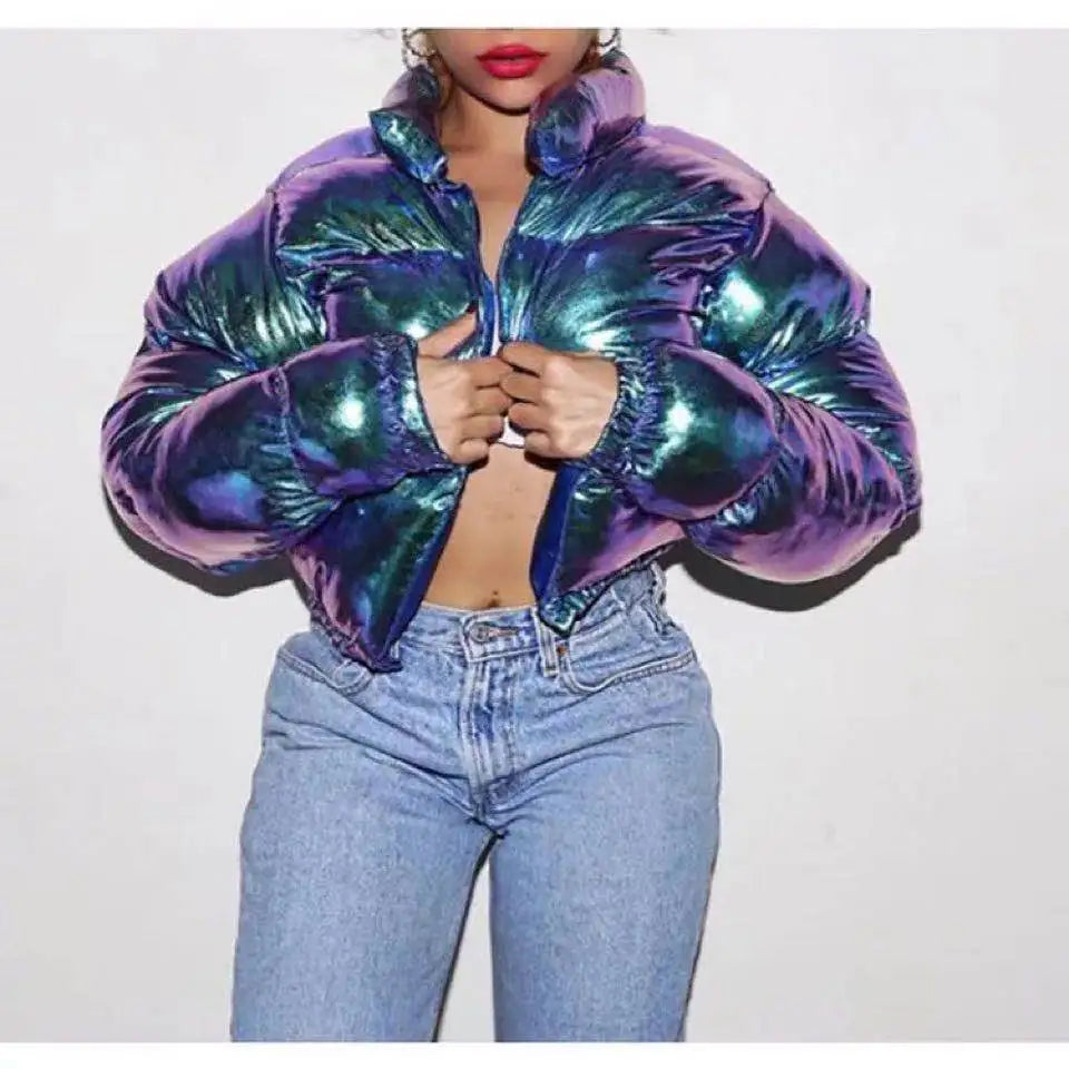 New Crop Bubble Puffer Winter Jacket