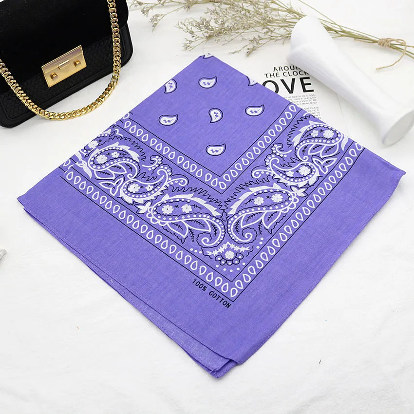 Bandana Head Scarf Unisex Hip Hop cotton  Hair Band Neck Scarf
