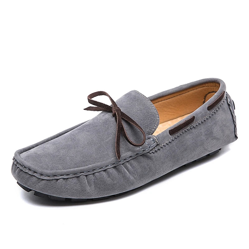 Mens Moccasin Gray Brown Black Loafers