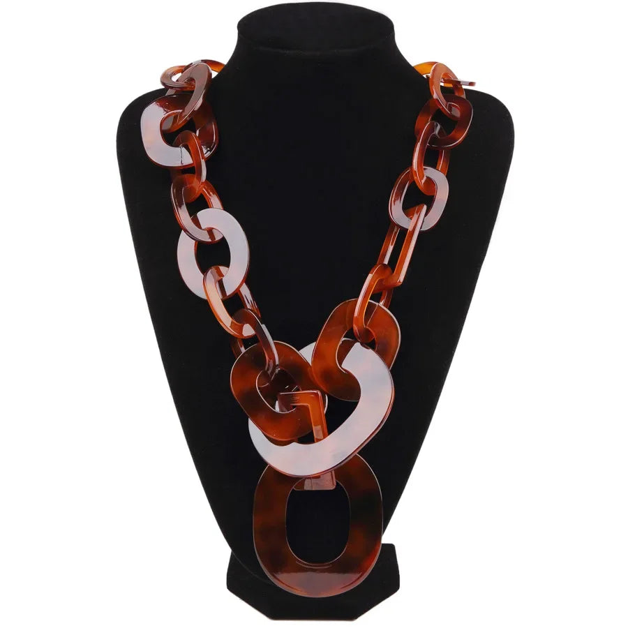 High quality punk acrylic choker necklace