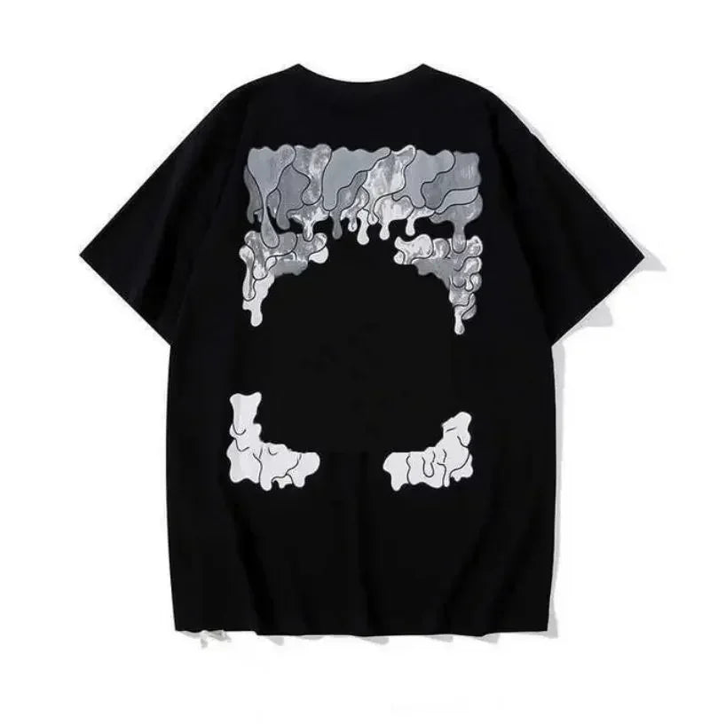 Men's T Shirt High-quality Version Clothing Graffiti Shirt Short Sleeve