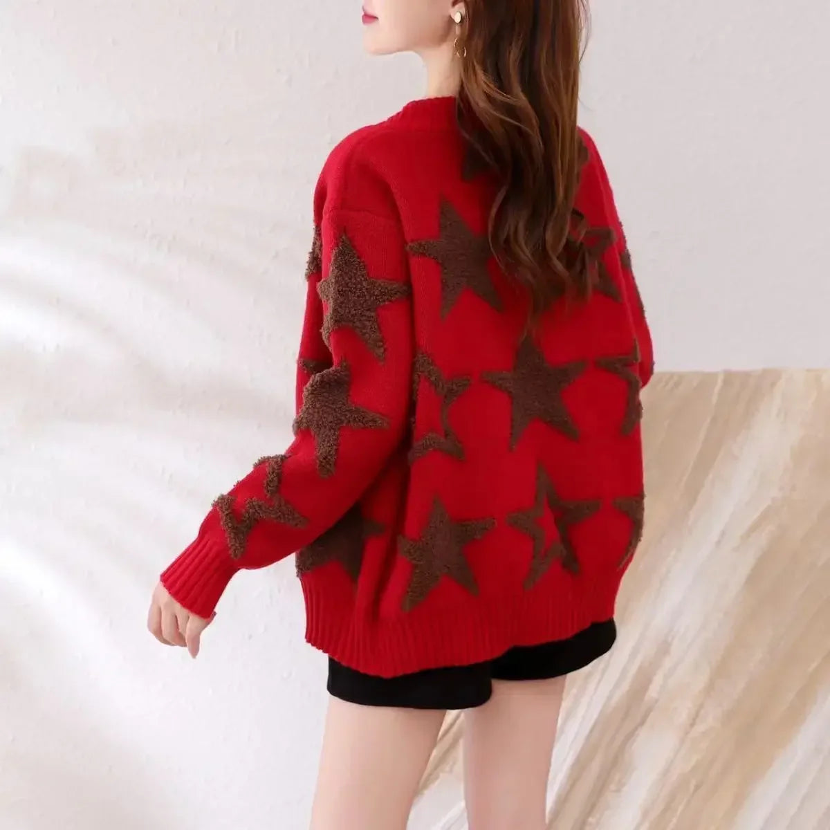 Knitted Sweater Woman Coat Cardigan