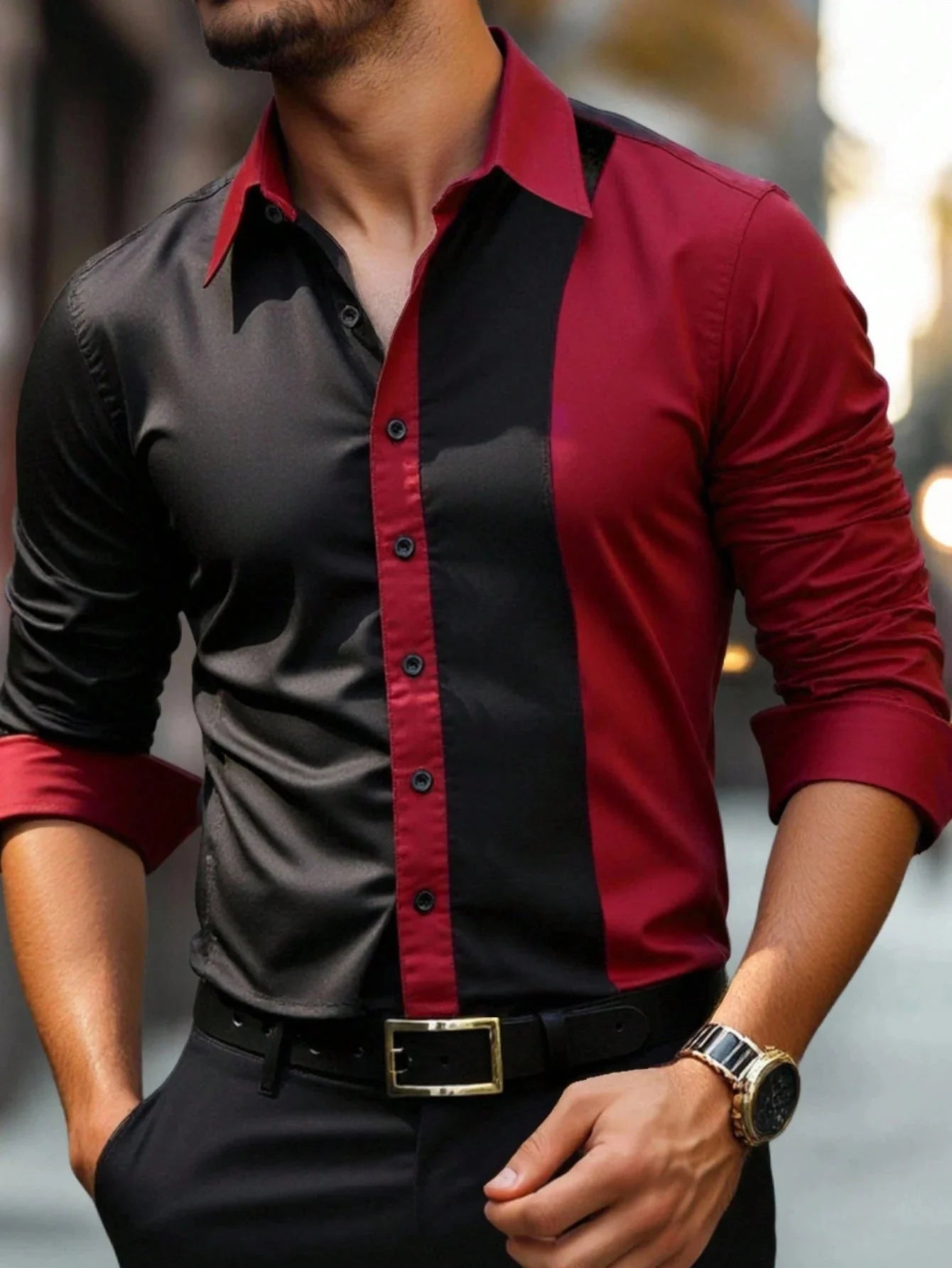 Men's Fashion Classic Business Casual Shirt