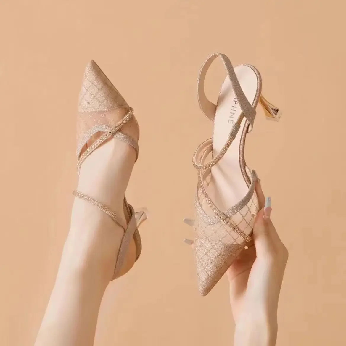 Ladies Shoes Heeled  Closed Pumps