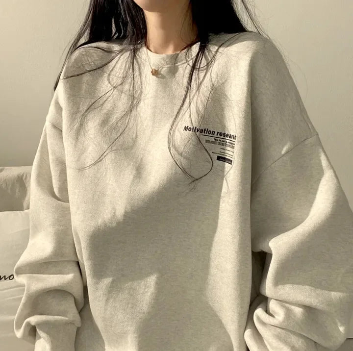 Women Sweatshirts Oversized Spring Hoodie Long Sleeve Casual Letter Print