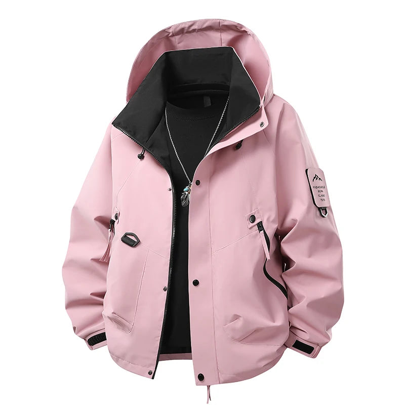 Men's Windbreaker Jacket  Casual Coat for Camping