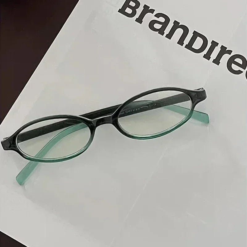 Women Oval Glasses  Blue Light Blocking Eyeglasses