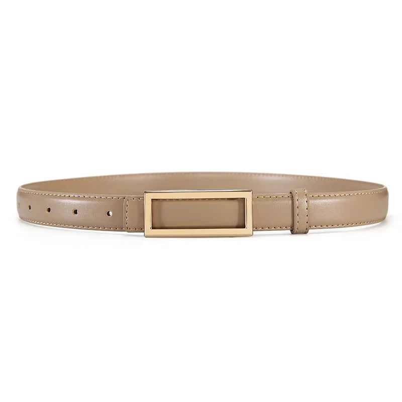 Women's Belt for Jeans  Leather Luxury Brand Buckle Belt