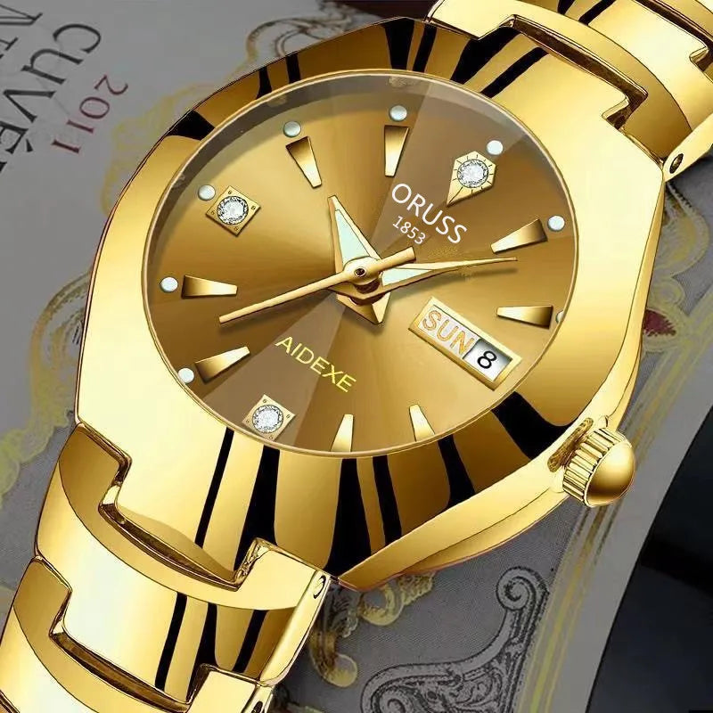 women's  atmospheric dual calendar watch