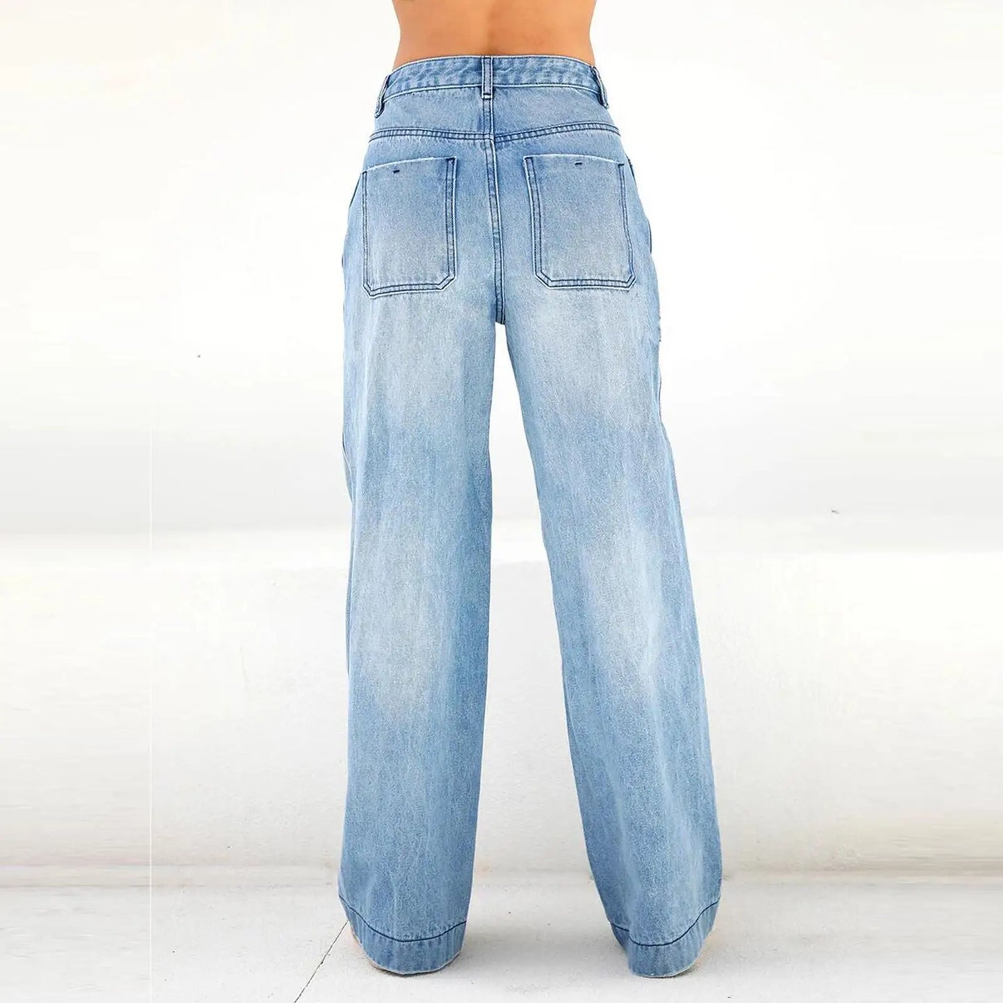 High Waisted Wide Leg Jeans for Women