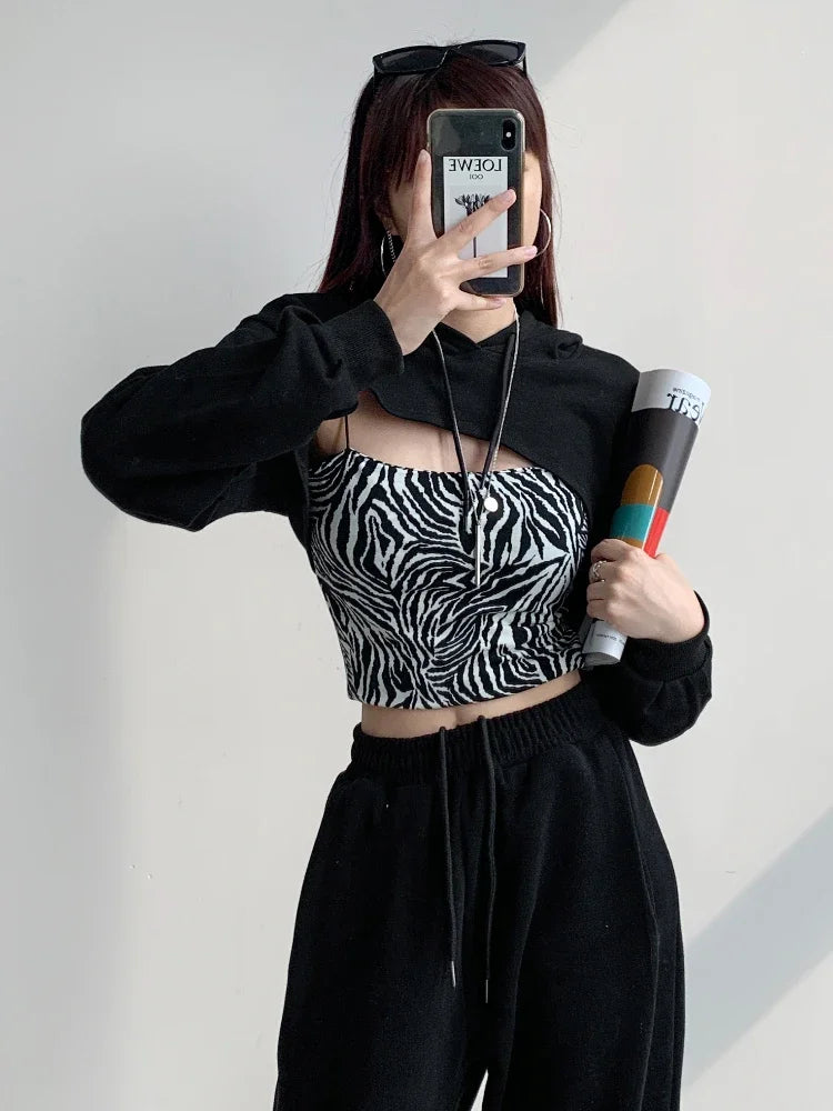 With Hat Women Hoodies