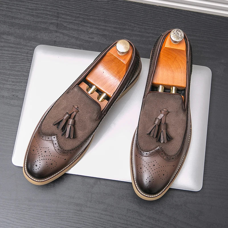Men Business Dress Casual  Shoes Slip-on Evening Dress shoes