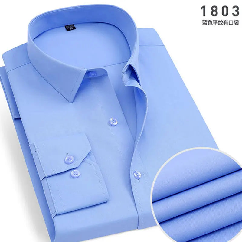 New Men's Striped long-sleeved Shirt
