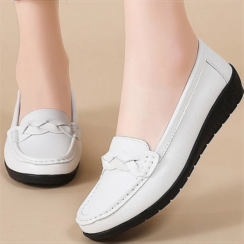 Women's Loafers Loafers Genuine Leather Shoes