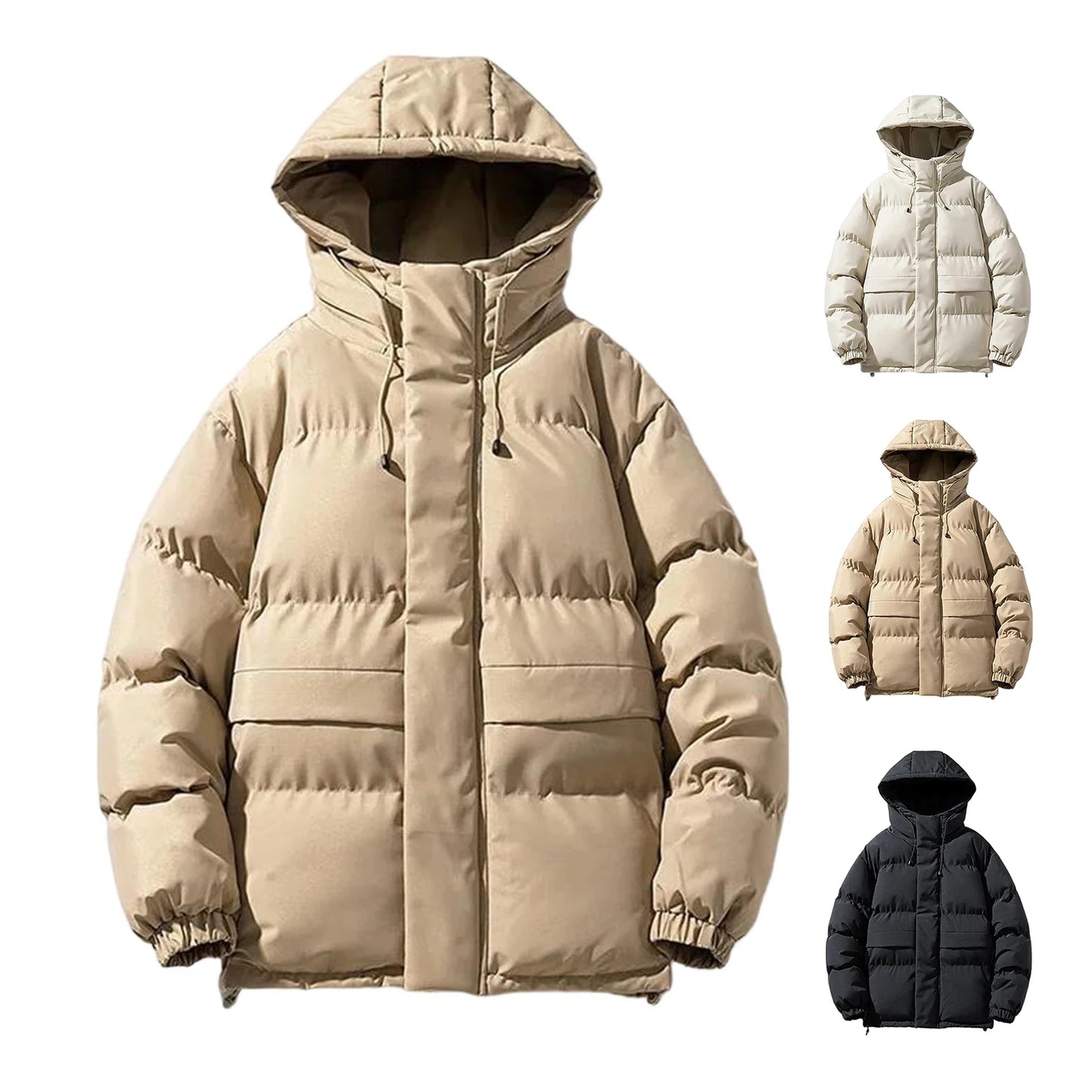 Men's Hooded Casual Overcoat