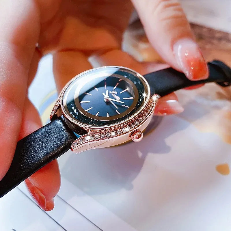 Women Luxury  Quartz Wristwatch Diamond Fashion Ladies Wrist Watch