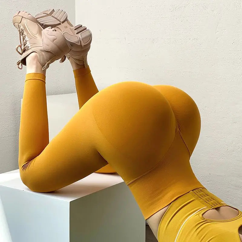 Woman Open Leggings Crotch Panties Zipper Gym