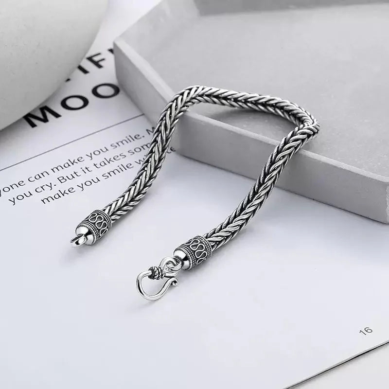 Men Bracelet 925 Sterling SilverVintage Men Bracelet for Man