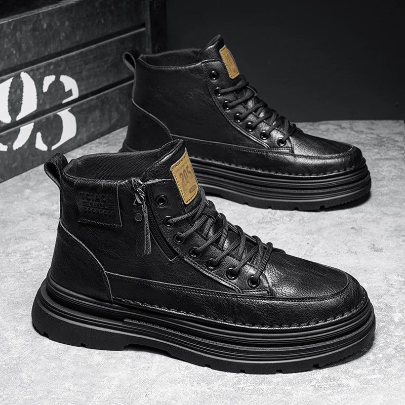 Men's high top boots  lightweight outdoor sports leisure workwear boots