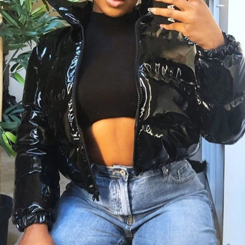 Fashion Jackets for Women  Bubble Down Shiny Quilted Coats