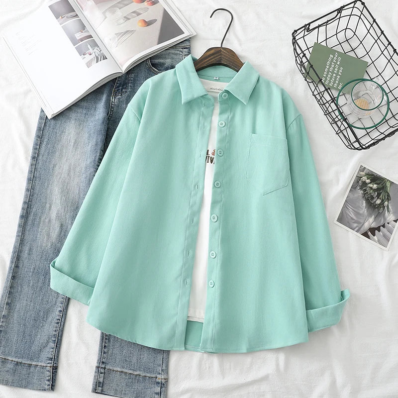 Women Blouses Solid Shirts Tunic  Tops And Blouses