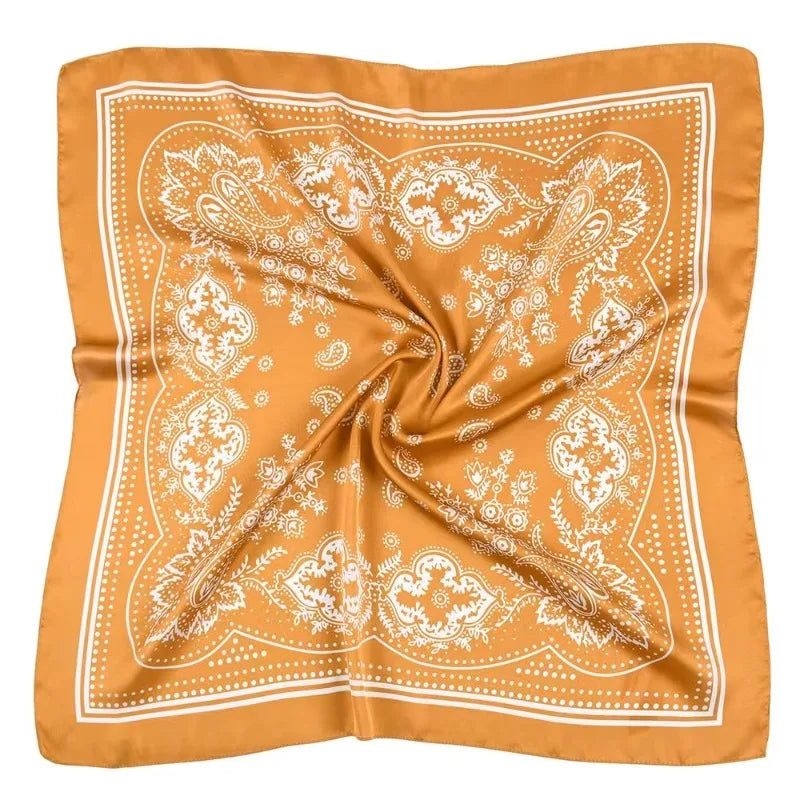 Scarf 70cm Black Hip Hop Bandana Kerchief Paisley
