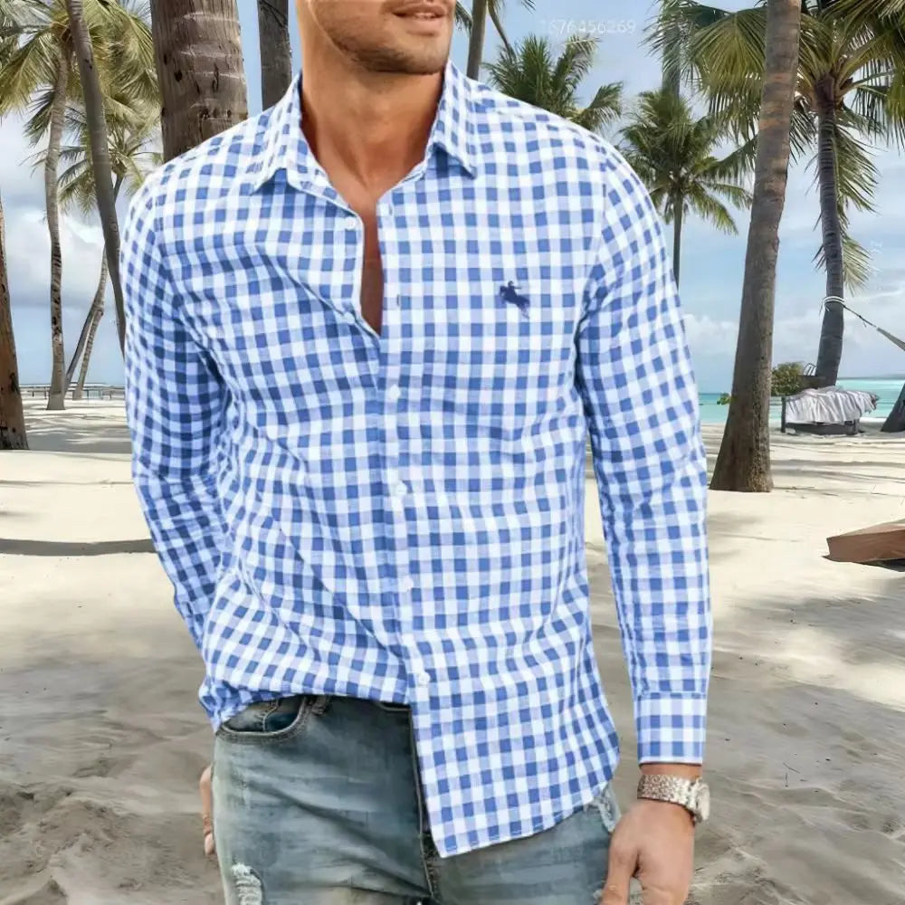 men's shirts striped and checked