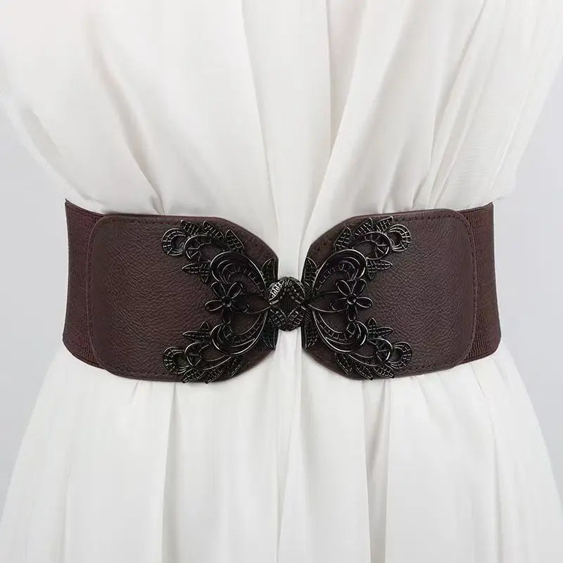 Women's belt with elastic waistband