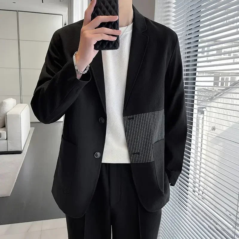 Male Coats High Quality Solid Color