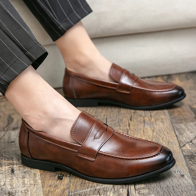 Men's Dress Shoes Casual Business Leather Shoes