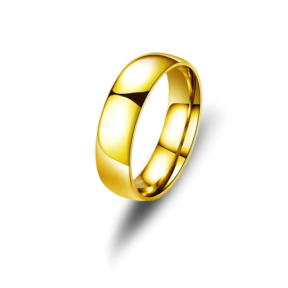 Fashion Charm Jewelry Ring for Men Women Stainless Steel Black Rings