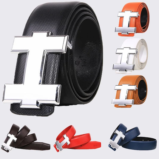 Luxury Designer Brand Belts Men Youth High Quality Leather