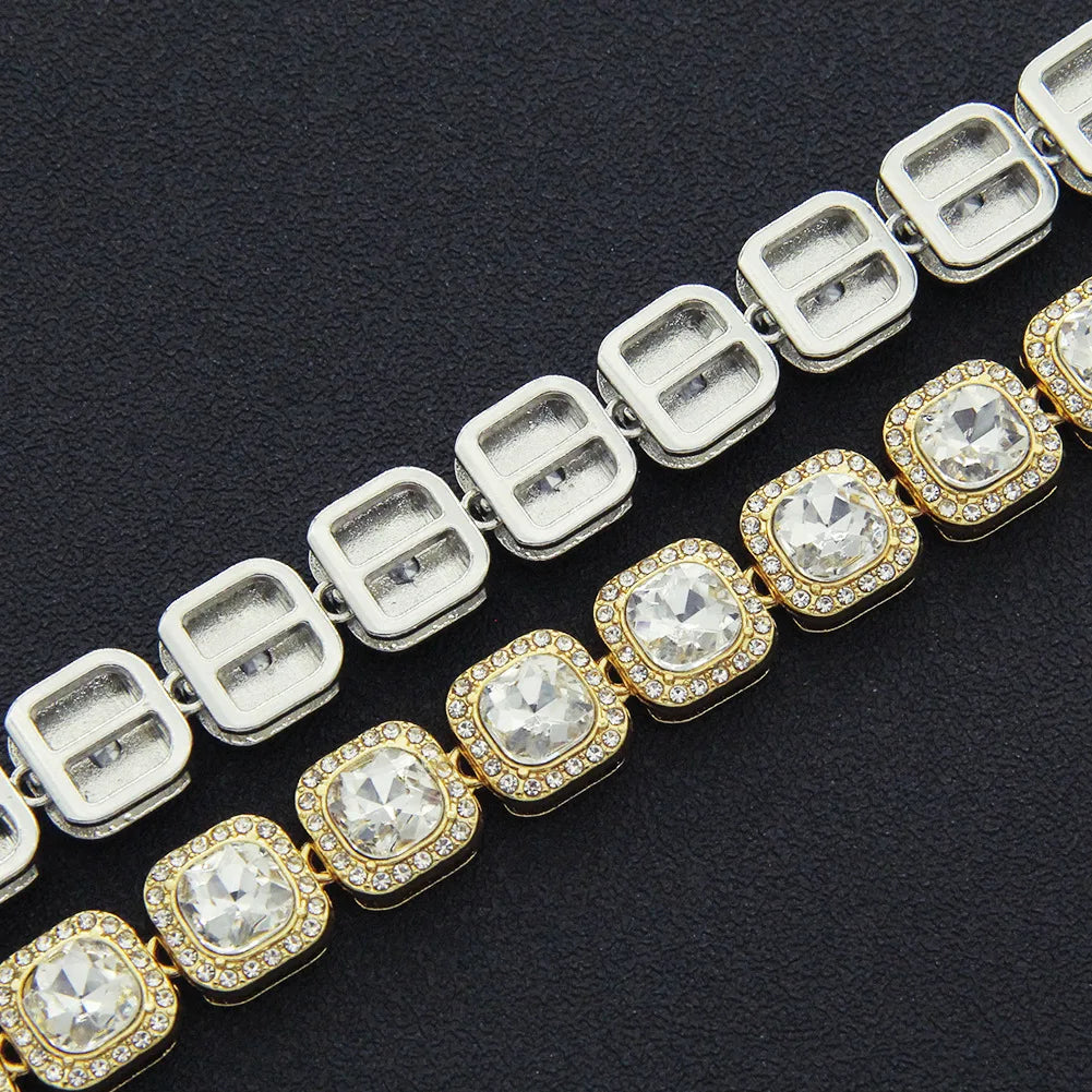 Ice Chain Necklace Bracelet For Men Women