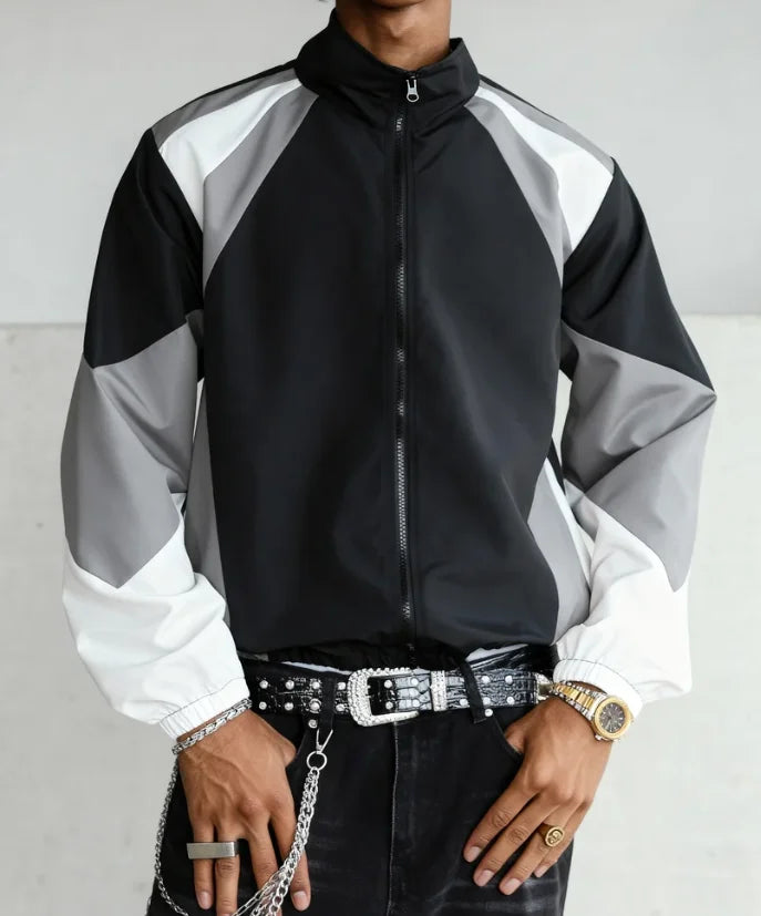 Men's color-blocked jacket