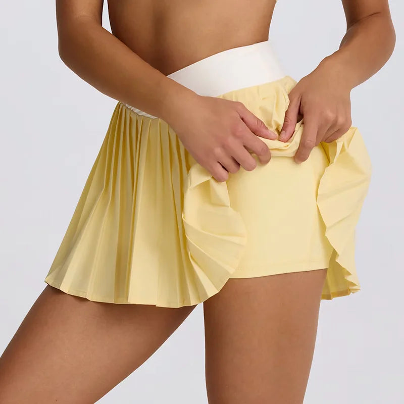 Women's High-Waisted Illusion Two-Piece Skirt
