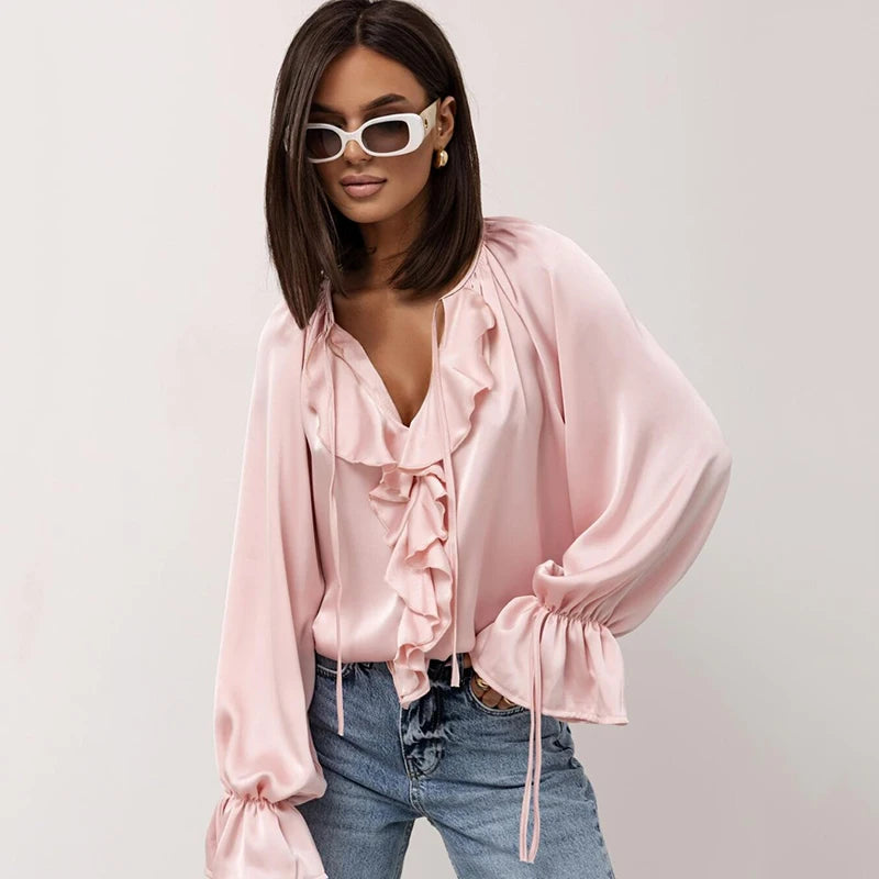 Spring Summer Fashion Loose Blouses for Women