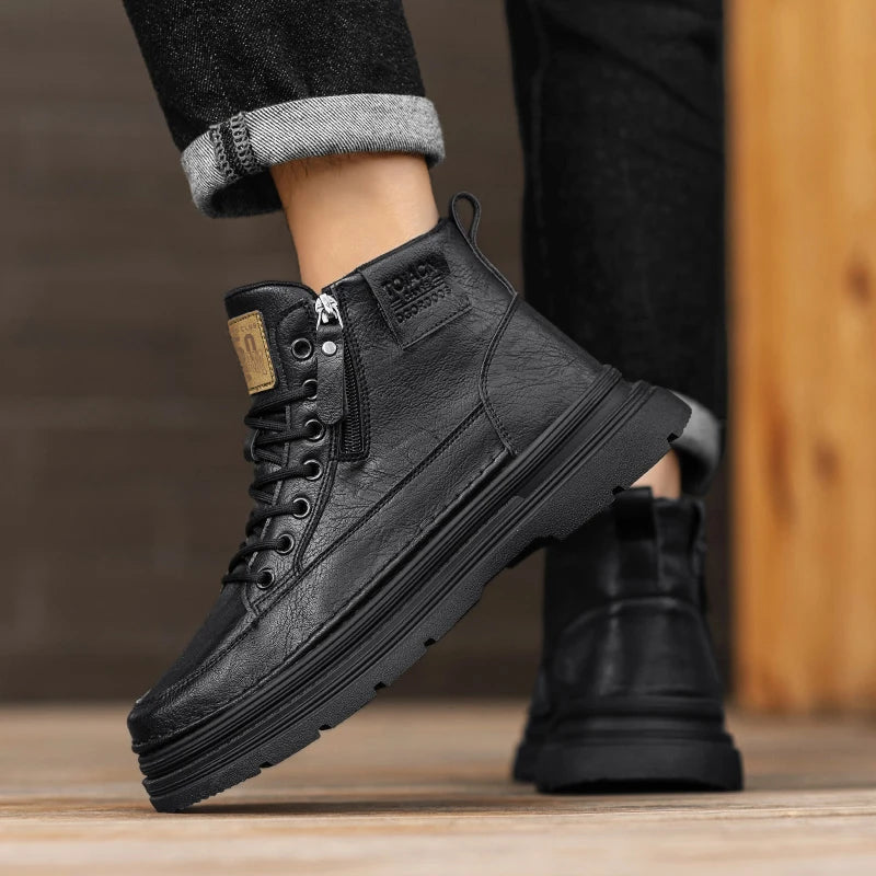 Men's high top boots  lightweight outdoor sports leisure workwear boots