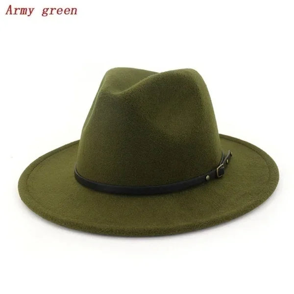 Men / Women Vintage Wide Brim Hat Church Party