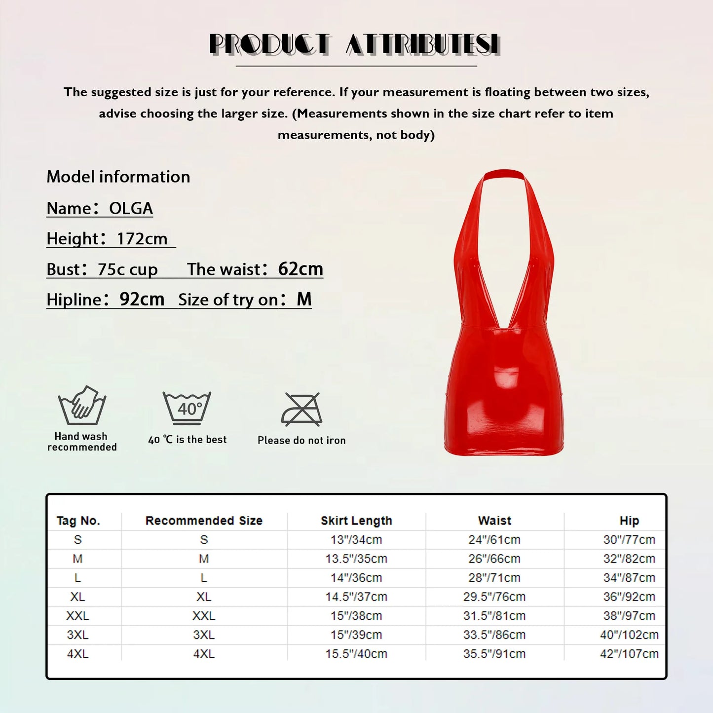 V Backless Dress Wet Look Patent Leather Bodycon Minidress