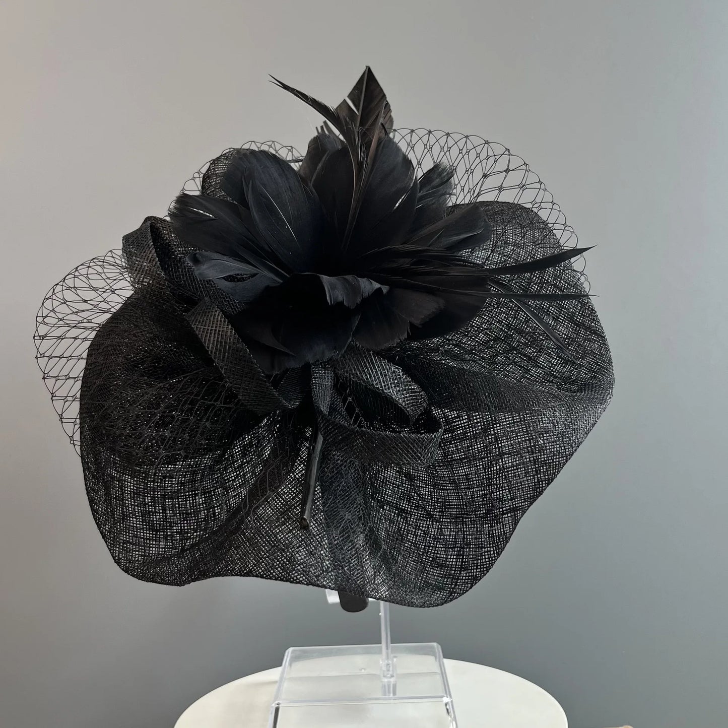 Fascinators Hats for Women Feather Veil Headwear