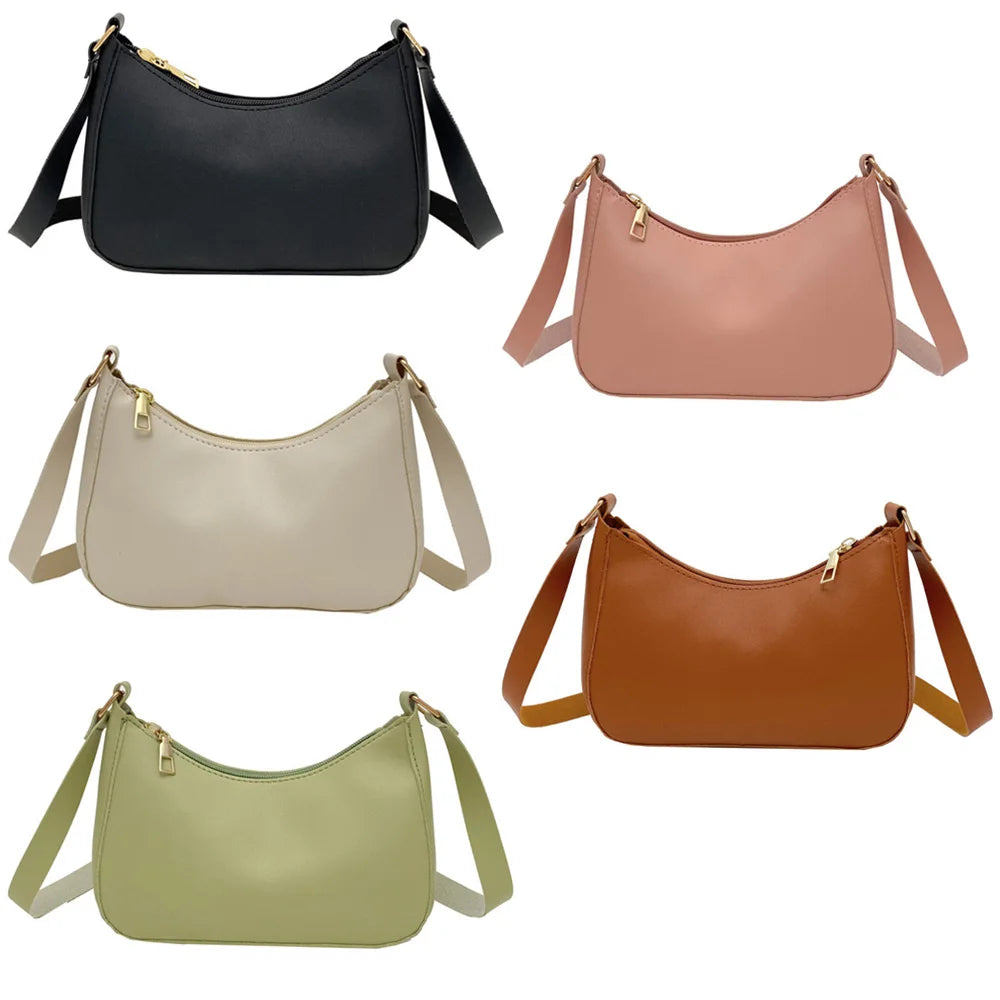 WOMEN'S Bag Underarm Bag  Handbags Retro Solid Color