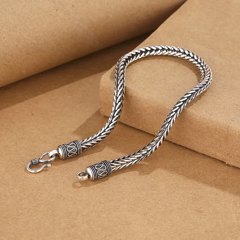 Men Bracelet 925 Sterling SilverVintage Men Bracelet for Man