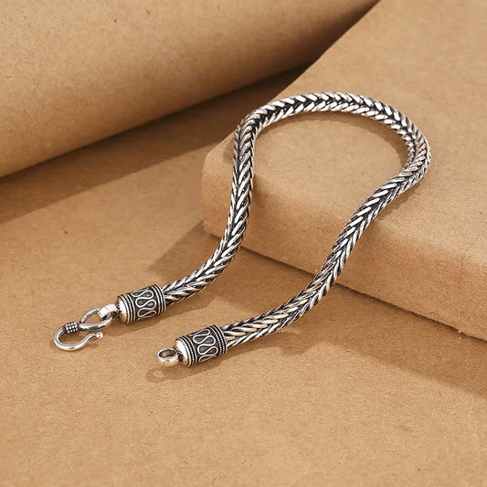 Men Bracelet 925 Sterling SilverVintage Men Bracelet for Man