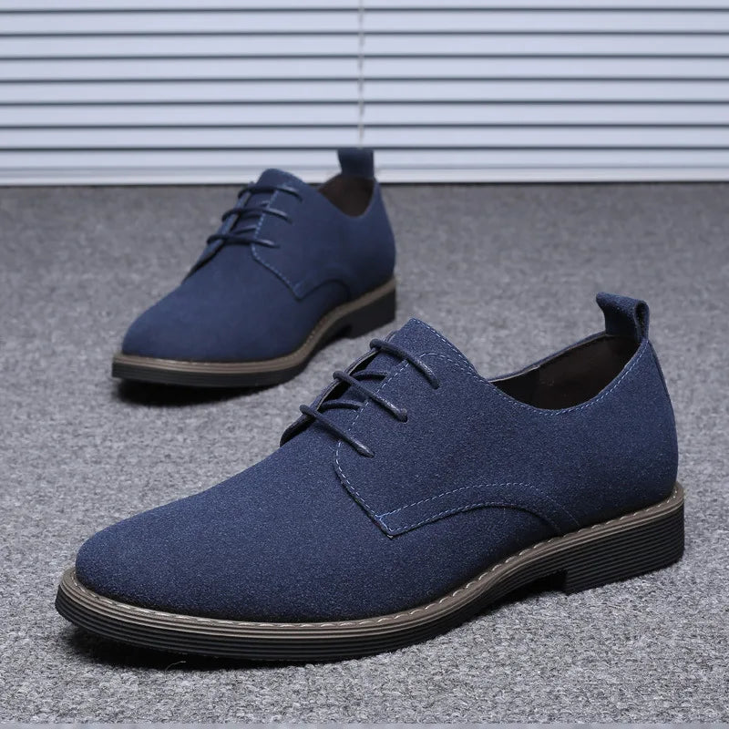 Men Casual Shoes Men's Suede Shoe Lace Up